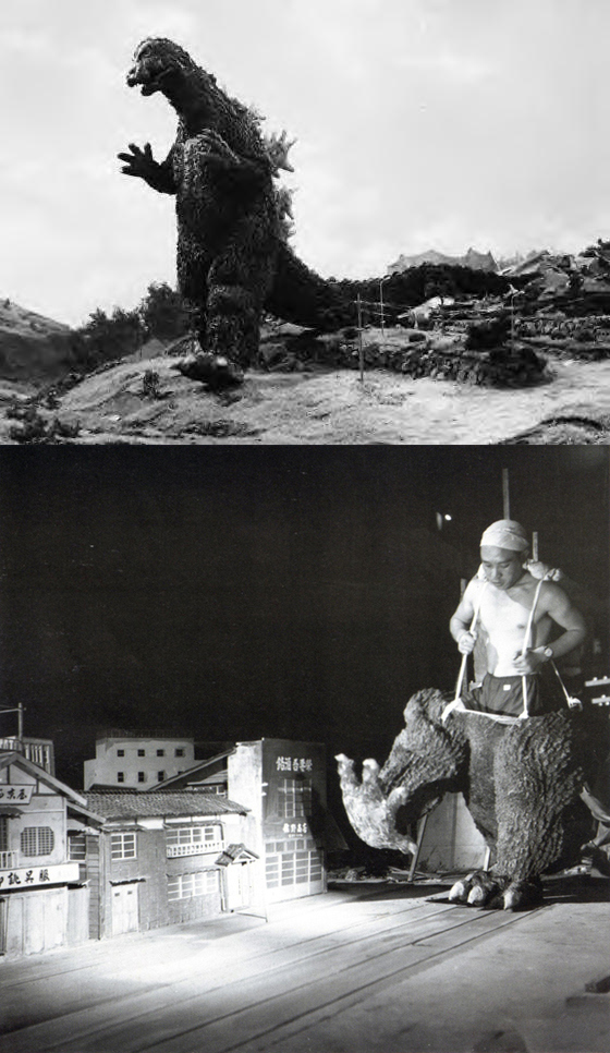 Derriere les decors Godzilla Derrière les décors des films