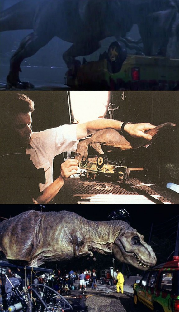 Derriere les decors Jurassic Park 575x1000 Derrière les décors des films
