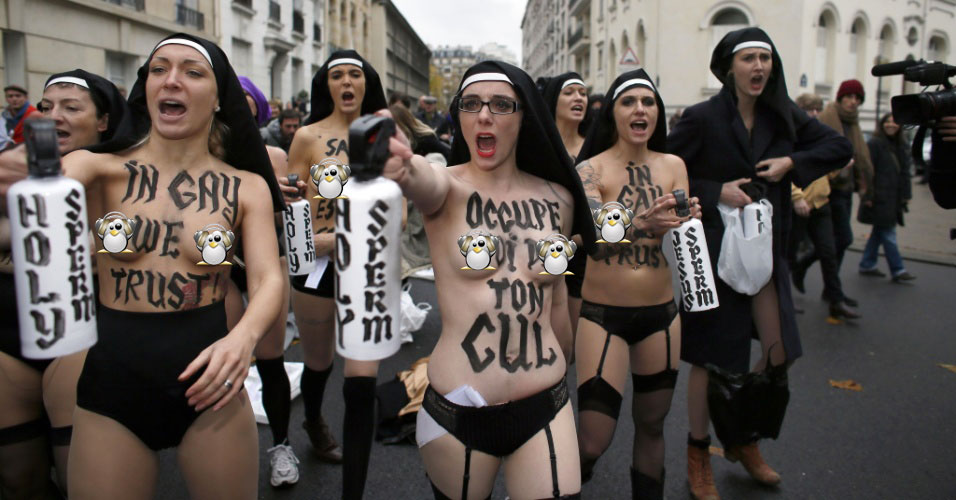 Mariage gay Femen violence