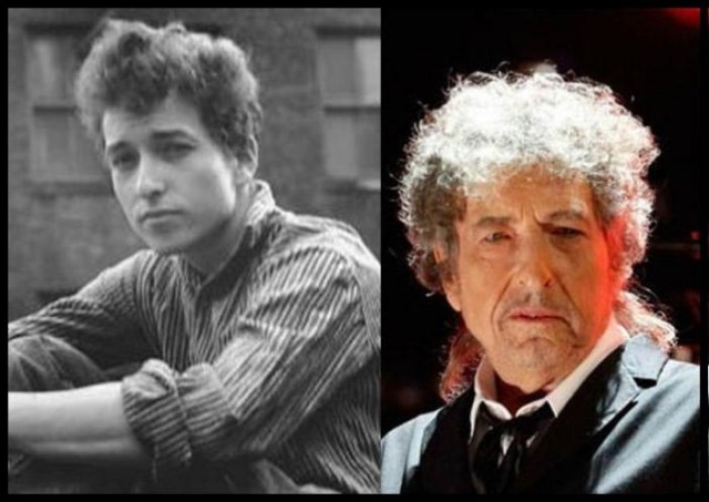 Bob Dylan avant apres 640x453 Les Stars avant / après la vieillesse