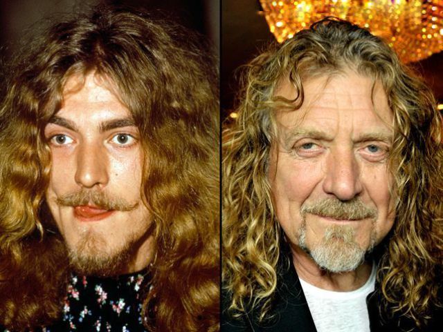 Robert Plant Led Zeppelin avant apres Les Stars avant / après la vieillesse
