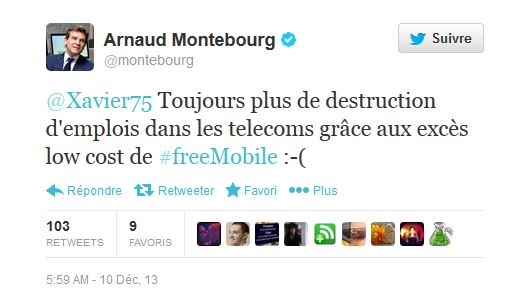 montebourg niel free mobile