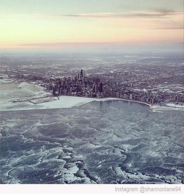 chicago glace froid polaire