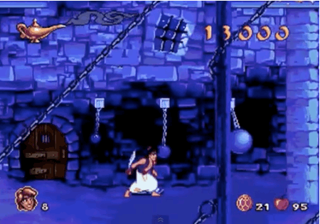 jeu video culte 1990 aladdin