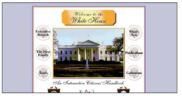 site internet white house 1996