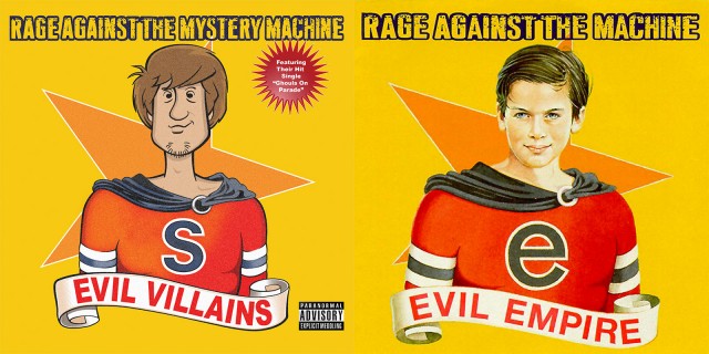 25 pochettes albums celebres Rage Against the Mystery Machine