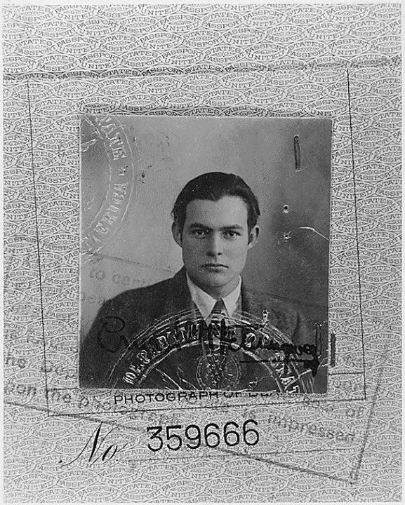 Ernest Hemingway passeport 1923
