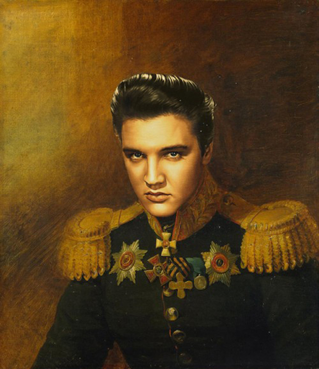 portrait general russe elvis presley