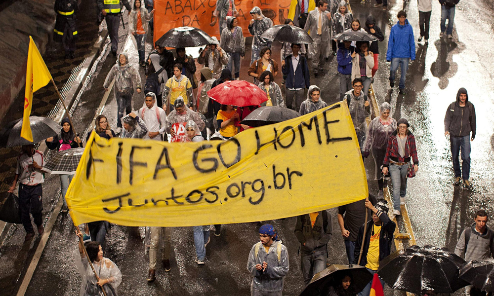 protestation coupe du monde bresil fifa go home 7