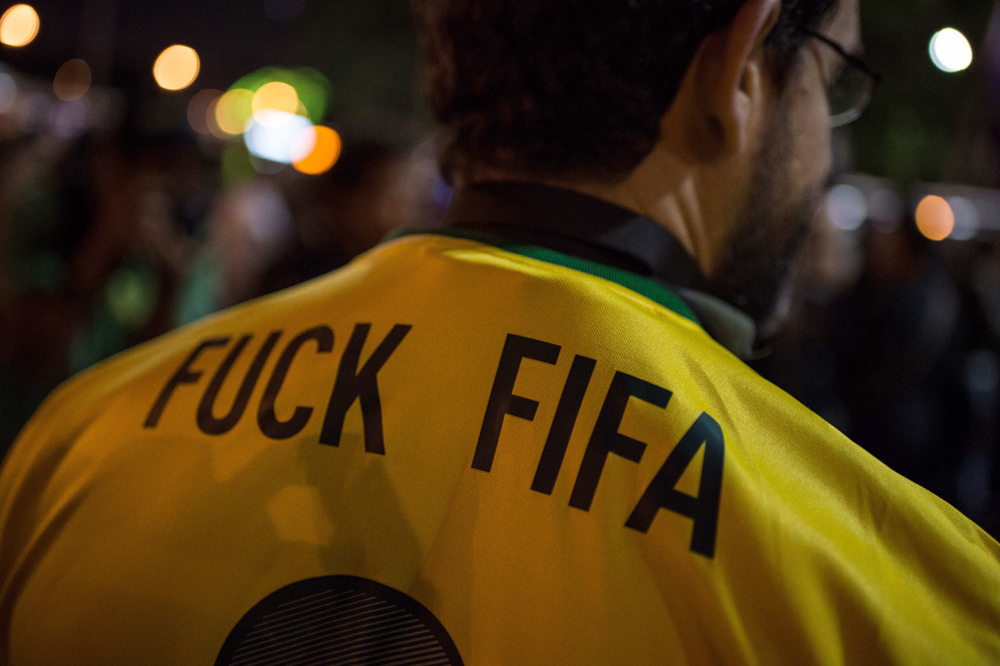 protestation coupe du monde bresil football