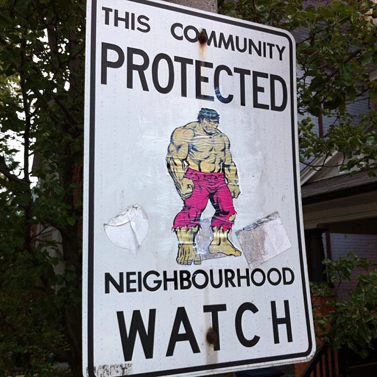 surveillance quartier voisins hulk