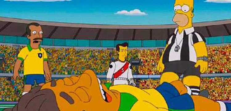 blessure neymar simpsons La blessure de Neymar prédite dans un épisode des Simpsons 