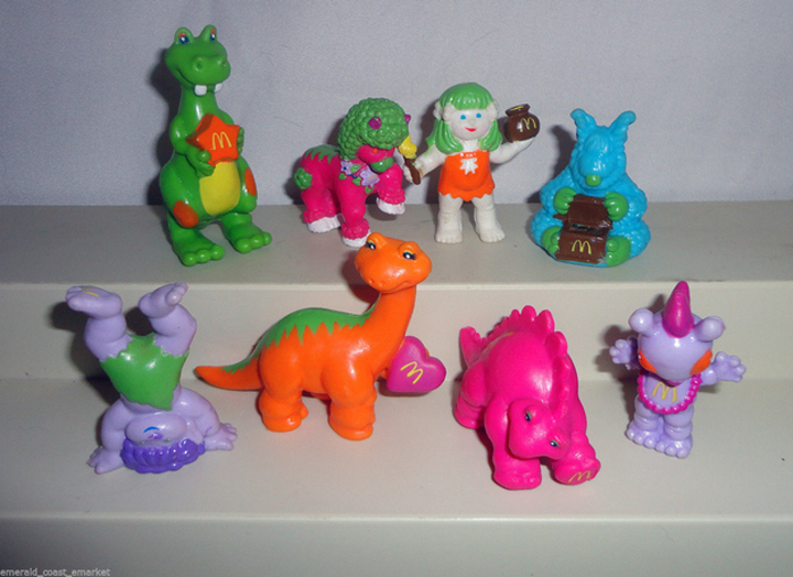dinosaure jouet happy meal 1986
