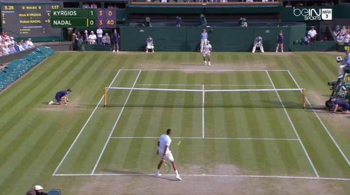 point Nick Kyrgios Nadal Wimbledon 2014