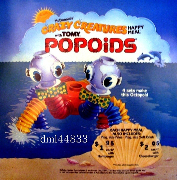 popoids jouet happy meal 1984