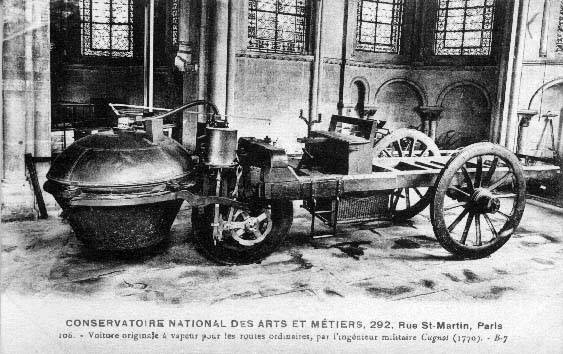 Top 10 des inventions françaises qui ont révolutionné le Monde automobile cugnot 