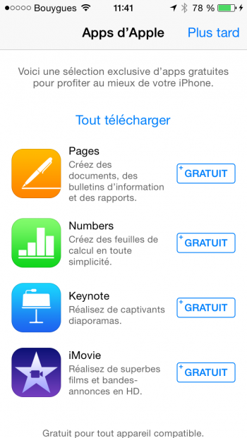 iOS 8 pages Numbers Keynote iMovie