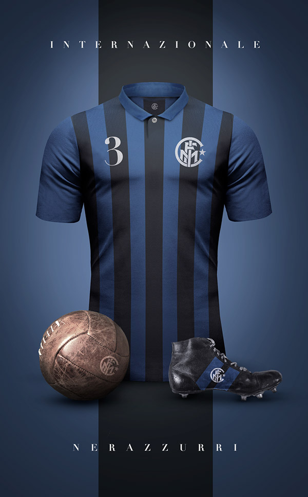 Emilio Sansolini maillot vintage Inter Milan