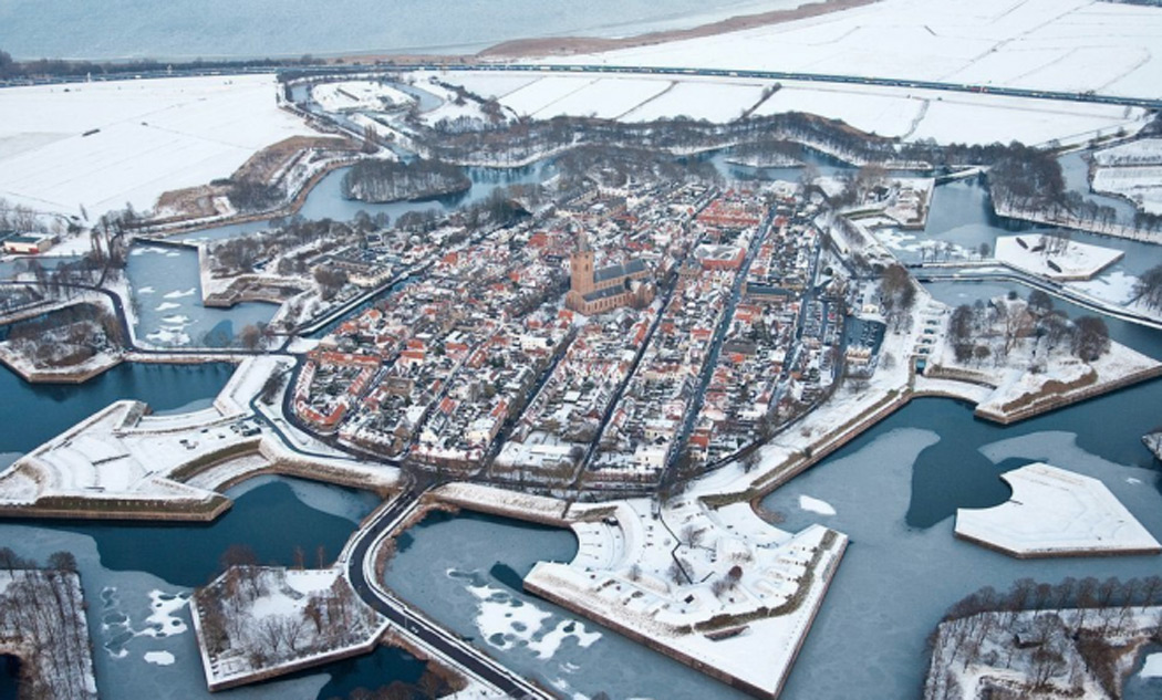fort bourtange pays bas hiver