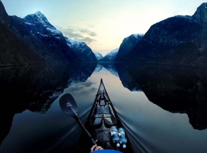 kayak naeroyfjord norvege