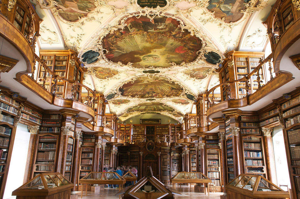 plafond bibliotheque saint gaal suisse