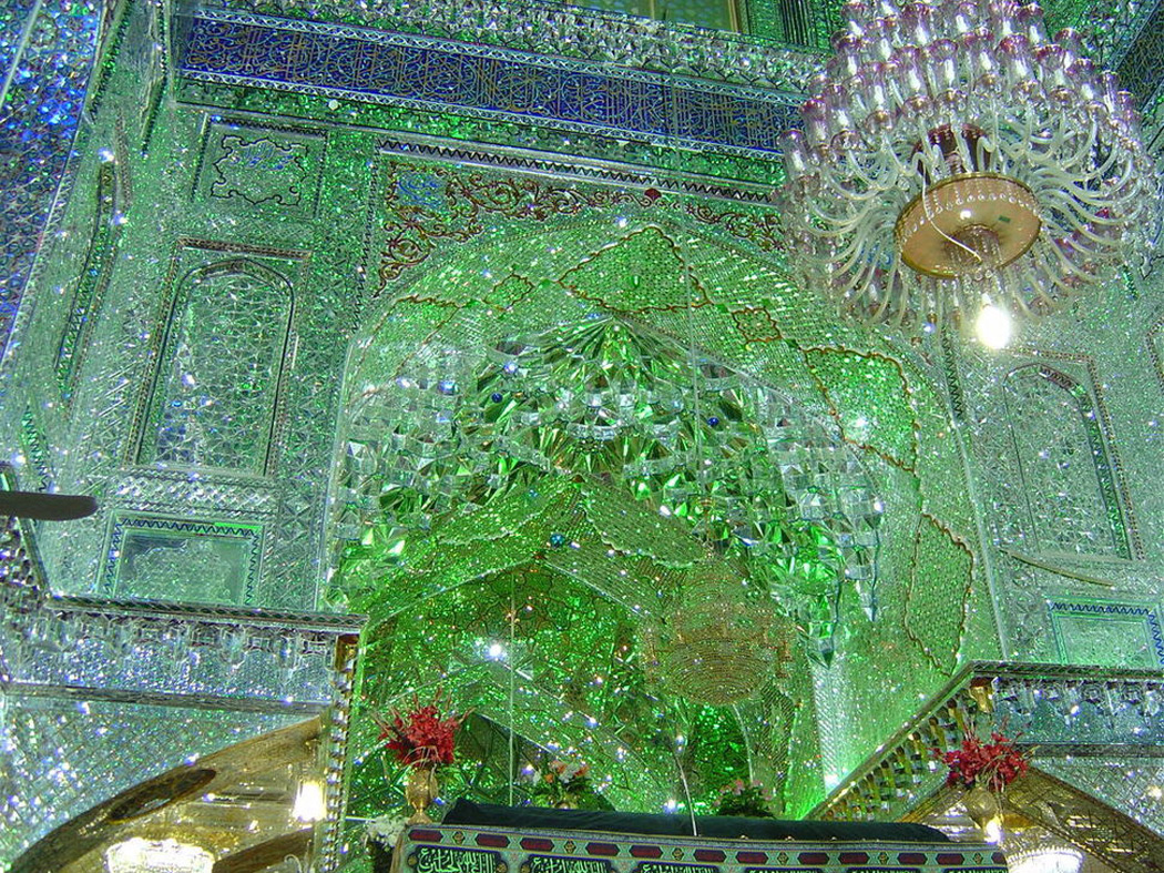 plafond mosquee shiraz iran