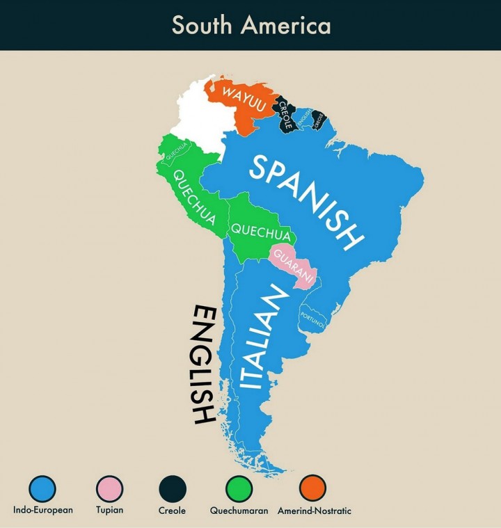 secondes langues parlees amerique sud