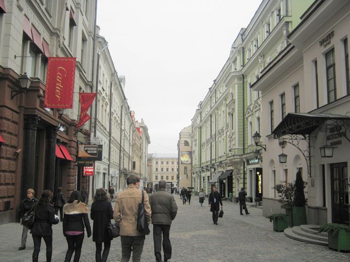 stoleshnikov moscou rue commercante plus chere