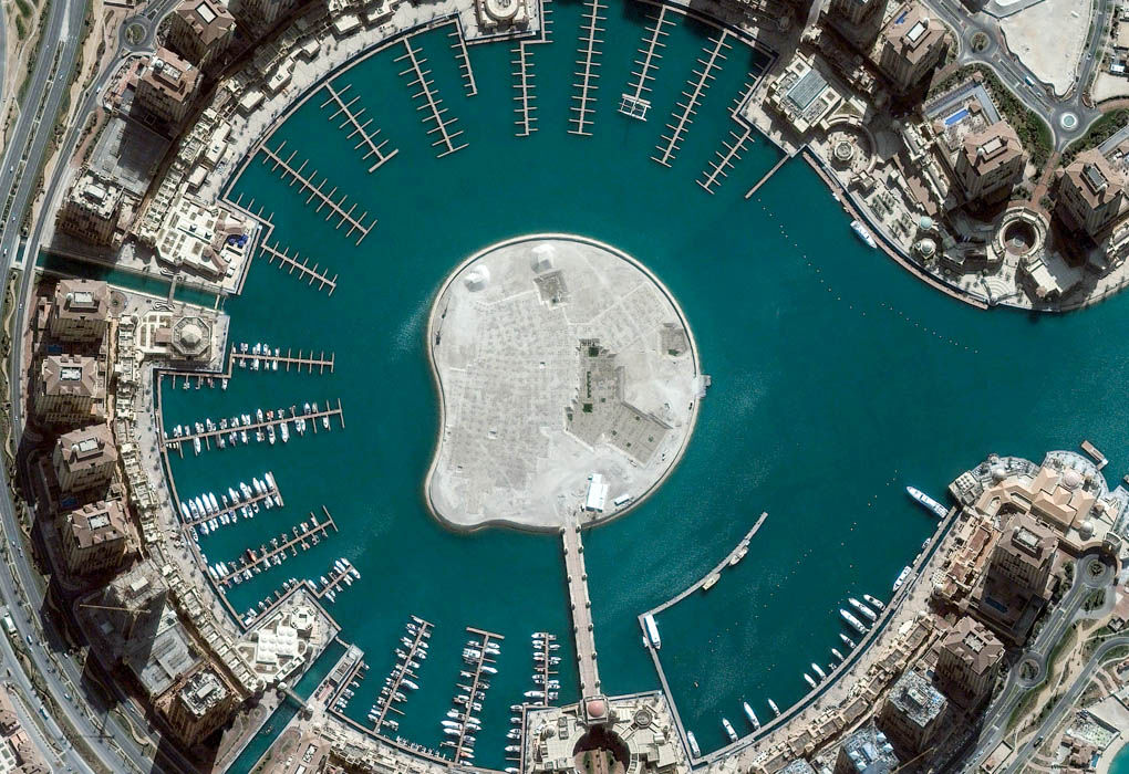 ile vue du ciel qatar