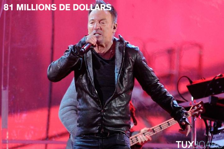 top 30 chanteurs argent Bruce Springsteen
