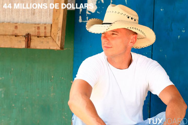 top 30 chanteurs argent kenny chesney