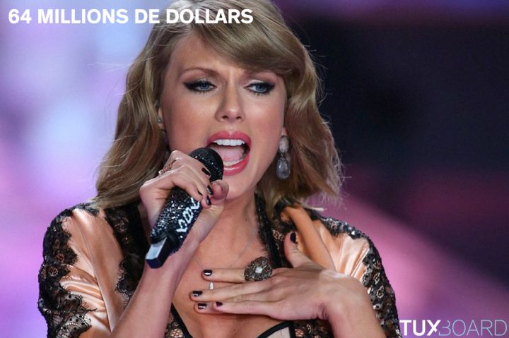 top 30 chanteurs argent Taylor Swift