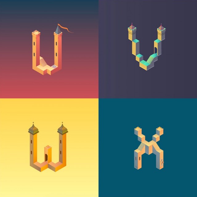 Alphabet-Inspired-by-Monument-Valley_5-640x639