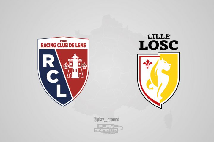 Logos rivaux Ligue 1 Lens Lille