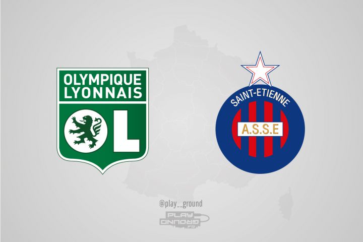 Logos rivaux Ligue 1 Lyon St Etienne