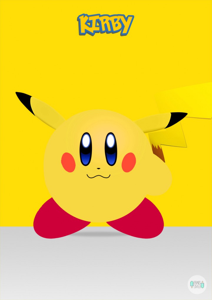 Mashup Jeux Video Kirby Pikachu
