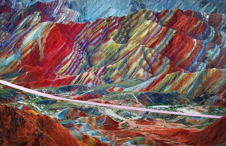 Zhangye Danxia montagne colorees chine (7)