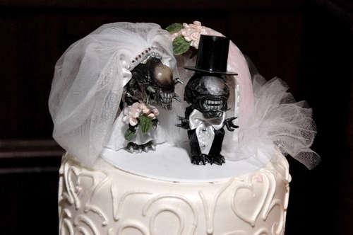 photo figurines gateau mariage humour