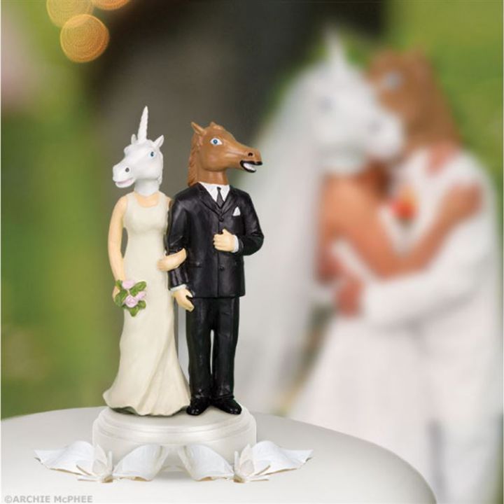 photo figurines horse gateau mariage