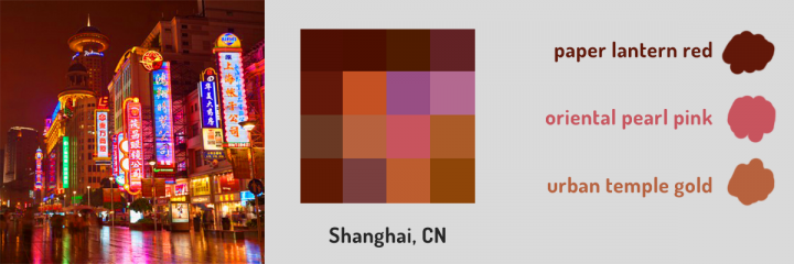 villes couleurs shanghai