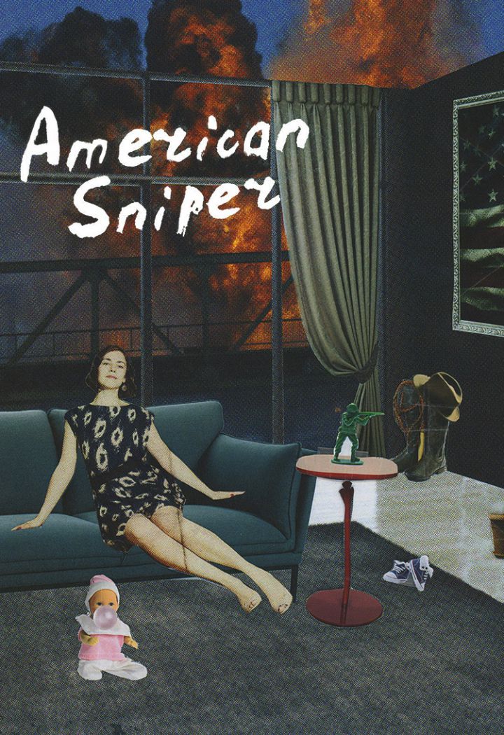affiche american sniper pop art