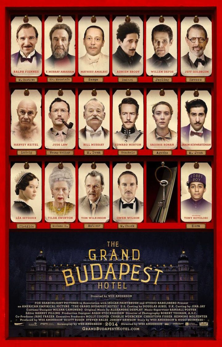 affiche grand budapest hotel