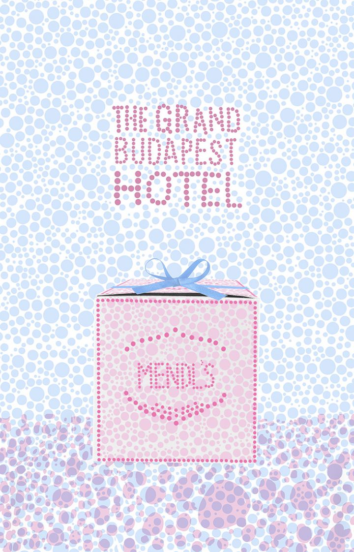 affiche grand budapest hotel pop art