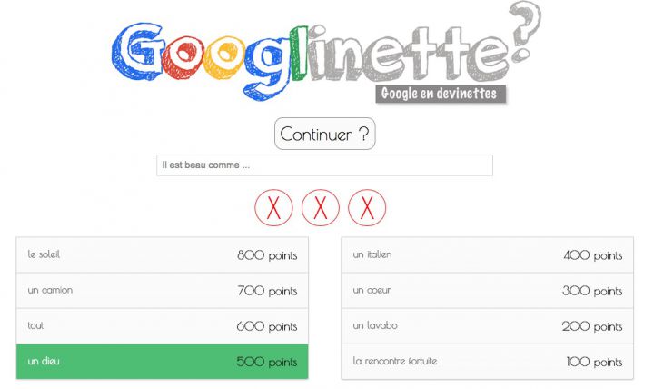 Googlinette test moteur de recherche