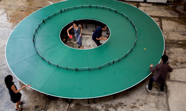 round ping pong table singapore