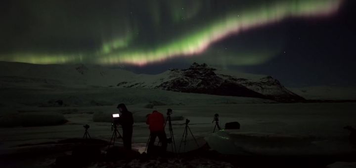 Litrikur Stormur aurores boreales islande