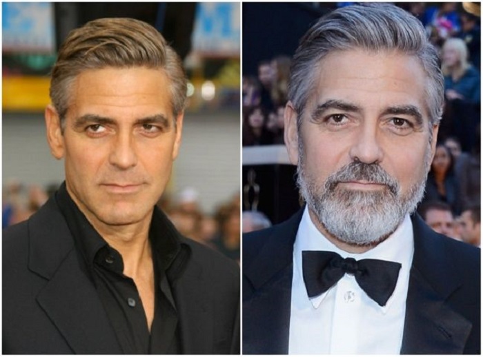 photo barbe George Clooney