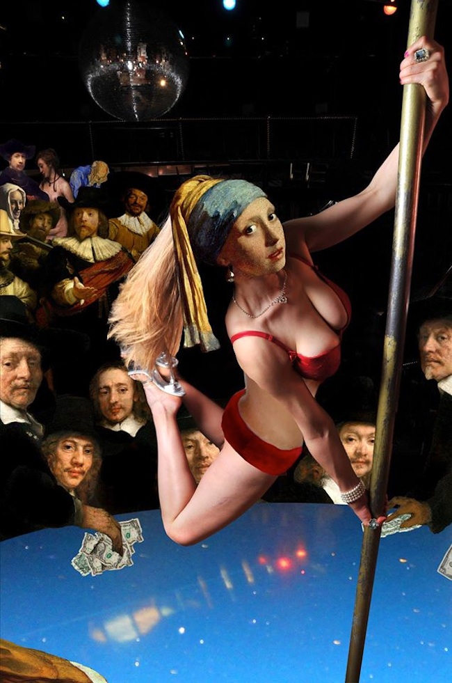 collage barry kite pole dance