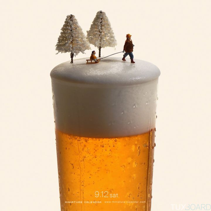 scene miniature Tatsuya Tanaka biere