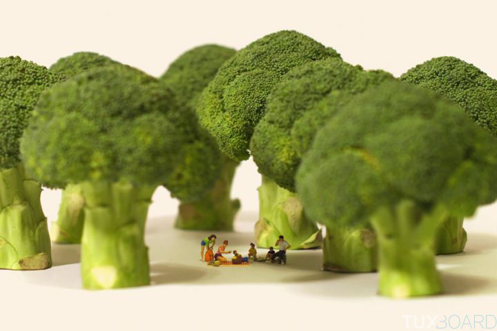 scenes miniatures brocoli Tatsuya Tanaka